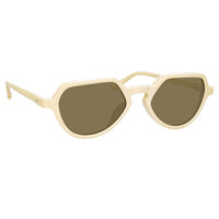 Thumbnail for Dries Van Noten Men's Angular Khaki Sunglasses