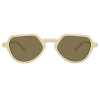 Thumbnail for Dries Van Noten Men's Angular Khaki Sunglasses