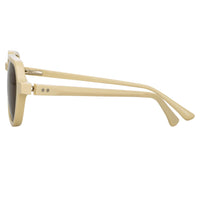 Thumbnail for Dries Van Noten Men's Angular Khaki Sunglasses