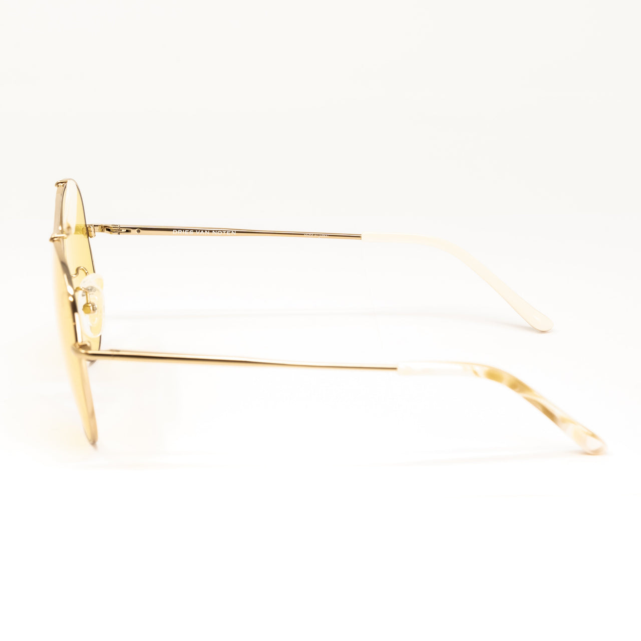 Dries Van Noten x Linda Farrow Gold Sunglasses