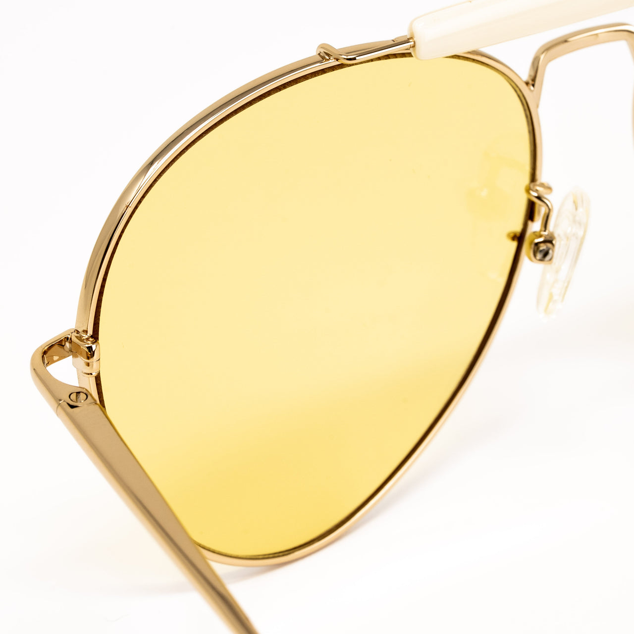 Dries Van Noten x Linda Farrow Gold Sunglasses
