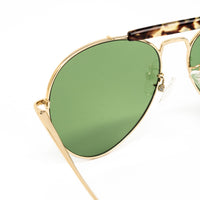 Thumbnail for Dries Van Noten x Linda Farrow Green Sunglasses