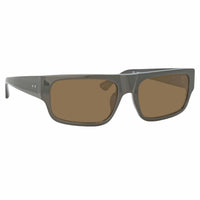 Thumbnail for Dries Van Noten Men's Rectangular Green Sunglasses