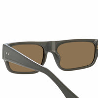 Thumbnail for Dries Van Noten Men's Rectangular Green Sunglasses