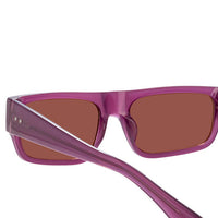 Thumbnail for Dries Van Noten x Linda Farrow Purple Sunglasses