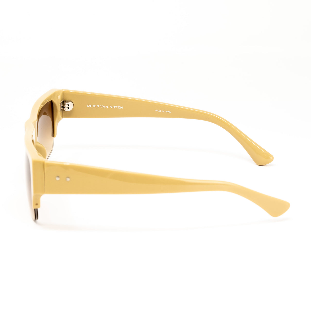 Dries Van Noten x Linda Farrow Mustard Sunglasses