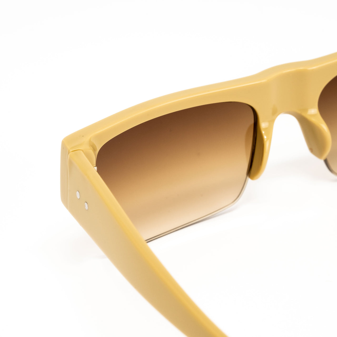Dries Van Noten x Linda Farrow Mustard Sunglasses