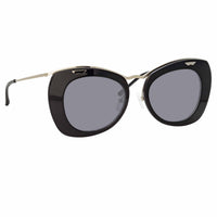 Thumbnail for Dries Van Noten Ladies Cat Eye Grey Sunglasses