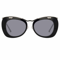 Thumbnail for Dries Van Noten Ladies Cat Eye Grey Sunglasses