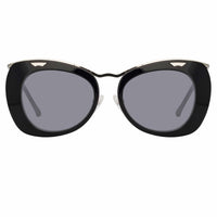 Thumbnail for Dries Van Noten Ladies Cat Eye Grey Sunglasses DVN193C1SUN