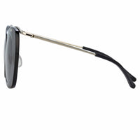Thumbnail for Dries Van Noten Ladies Cat Eye Grey Sunglasses