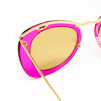 Thumbnail for Dries Van Noten x Linda Farrow Hot Pink Sunglasses