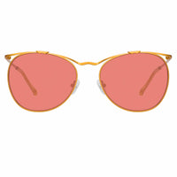 Thumbnail for Dries Van Noten Ladies Cat Eye Red Sunglasses