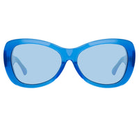 Thumbnail for Dries Van Noten Ladies Oversized Blue Sunglasses