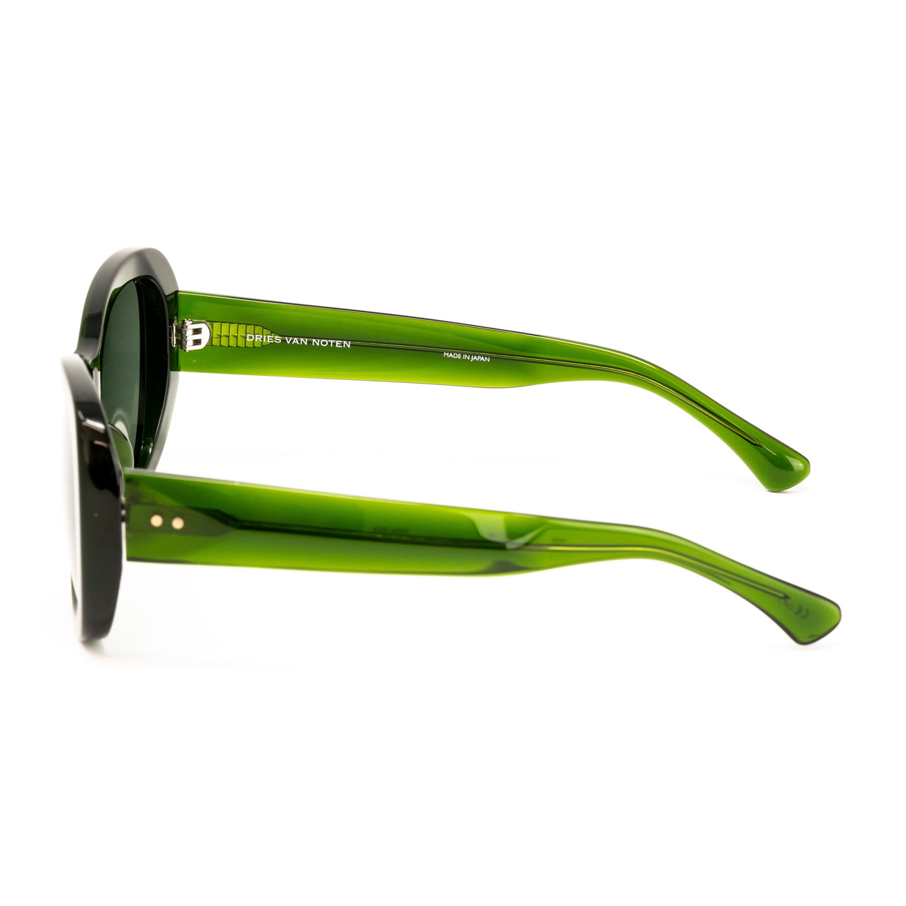 Dries Van Noten x Linda Farrow Green Sunglasses