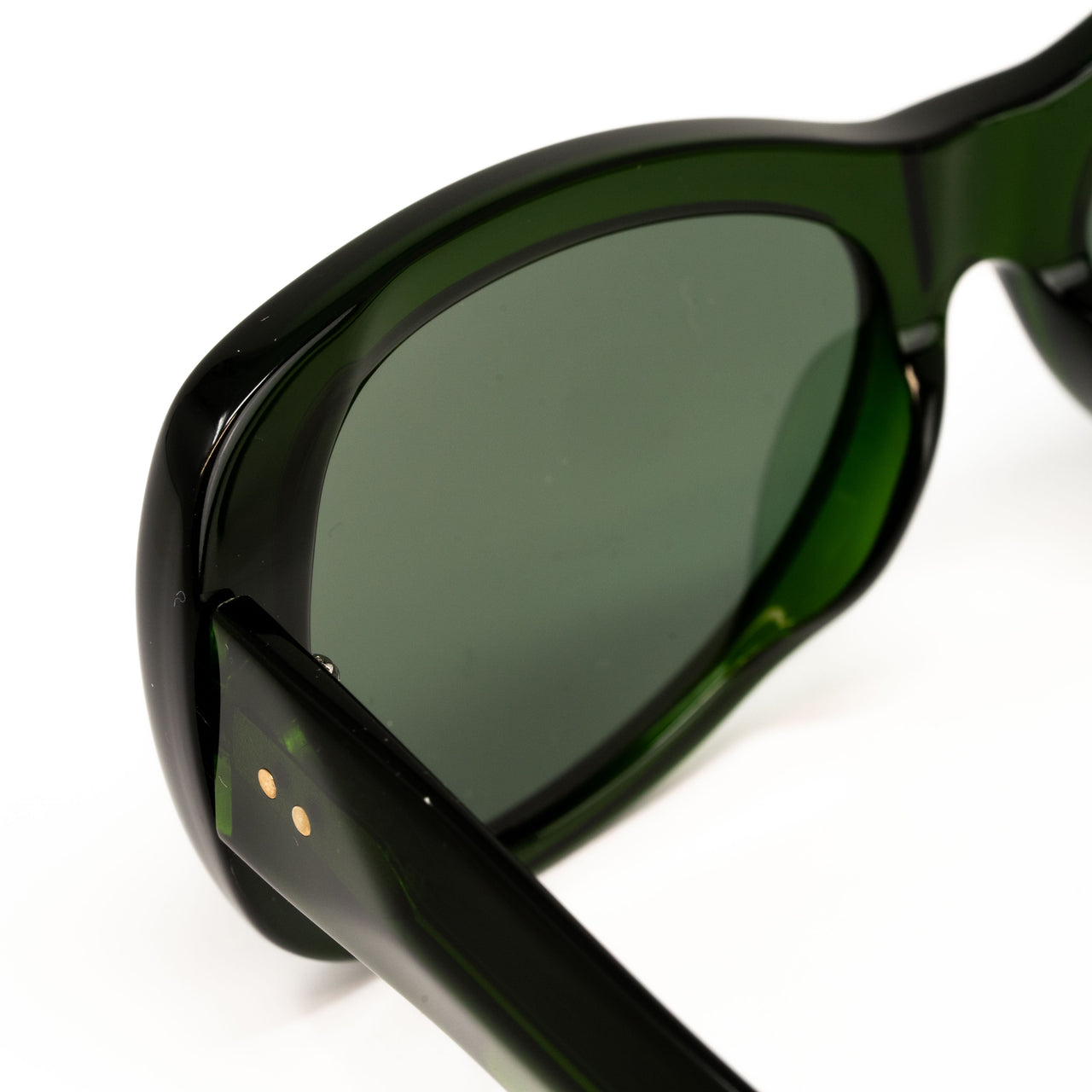 Dries Van Noten x Linda Farrow Green Sunglasses