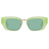 Thumbnail for Dries Van Noten Ladies Cat Eye Green Sunglasses