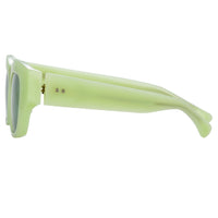 Thumbnail for Dries Van Noten Ladies Cat Eye Green Sunglasses DVN202C1SUN