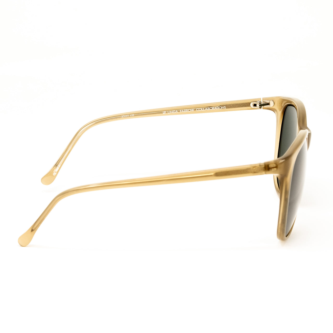 Dries Van Noten X Linda Farrow Brown Square Sunglasses