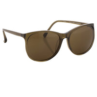 Thumbnail for Dries Van Noten Unisex Square Brown Sunglasses DVN24C7SUN