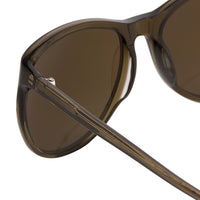 Thumbnail for Dries Van Noten Unisex Square Brown Sunglasses DVN24C7SUN