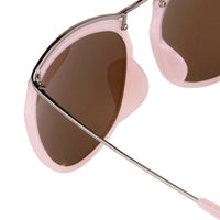 Thumbnail for Dries Van Noten Ladies Round Brown Sunglasses DVN37C6SUN