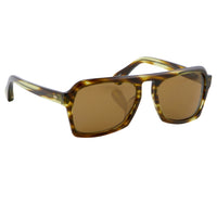 Thumbnail for Dries Van Noten Unisex Square Yellow Sunglasses DVN39C4SUN