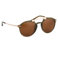 Thumbnail for Dries Van Noten Unisex Round Brown Sunglasses DVN54C5SUN