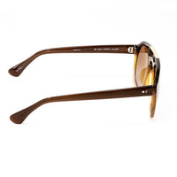 Thumbnail for Dries Van Noten x Linda Farrow Dark Brown Sunglasses