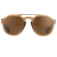 Thumbnail for Dries Van Noten Unisex Aviator Brown Sunglasses DVN55C3SUN