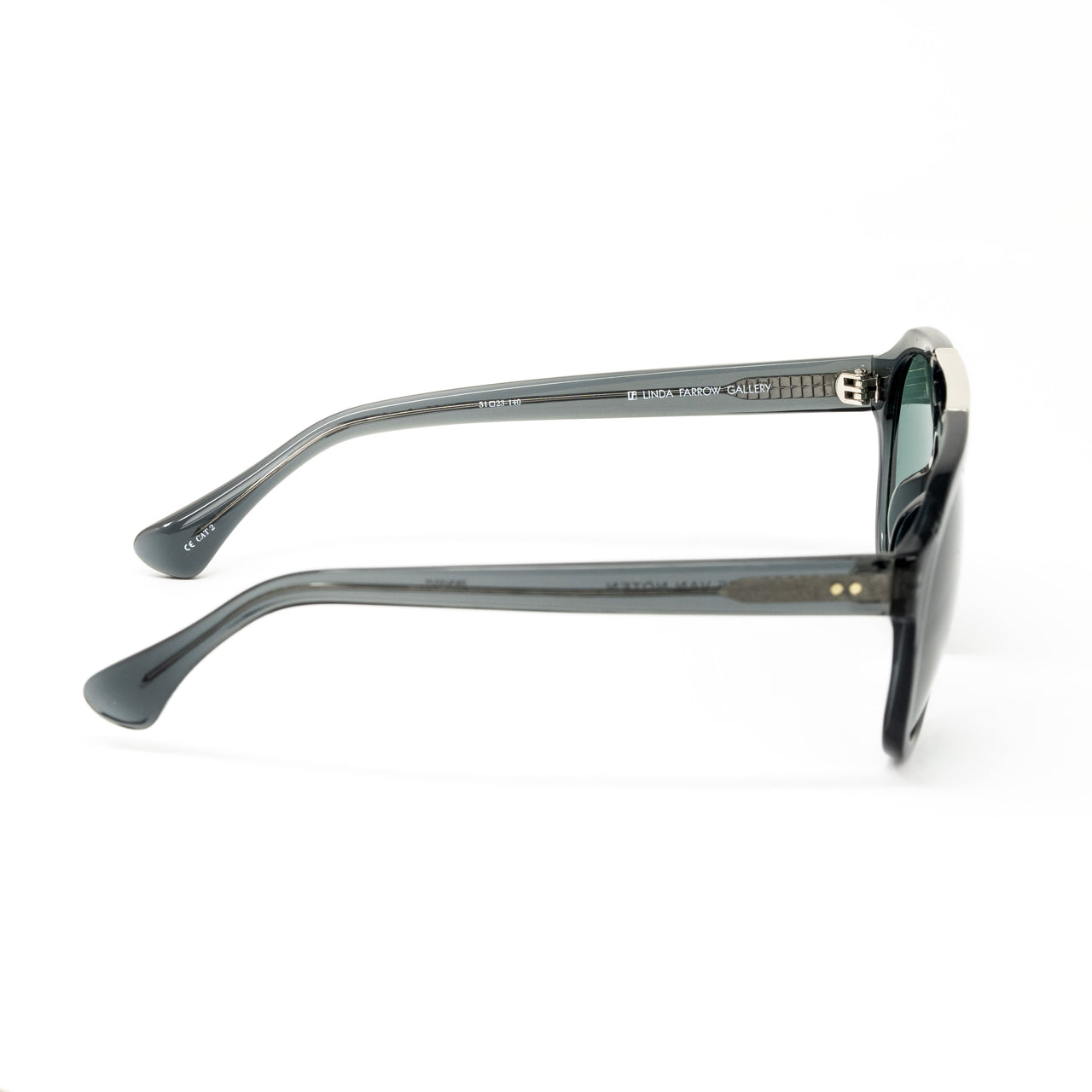 Dries Van Noten x Linda Farrow Green Sunglasses
