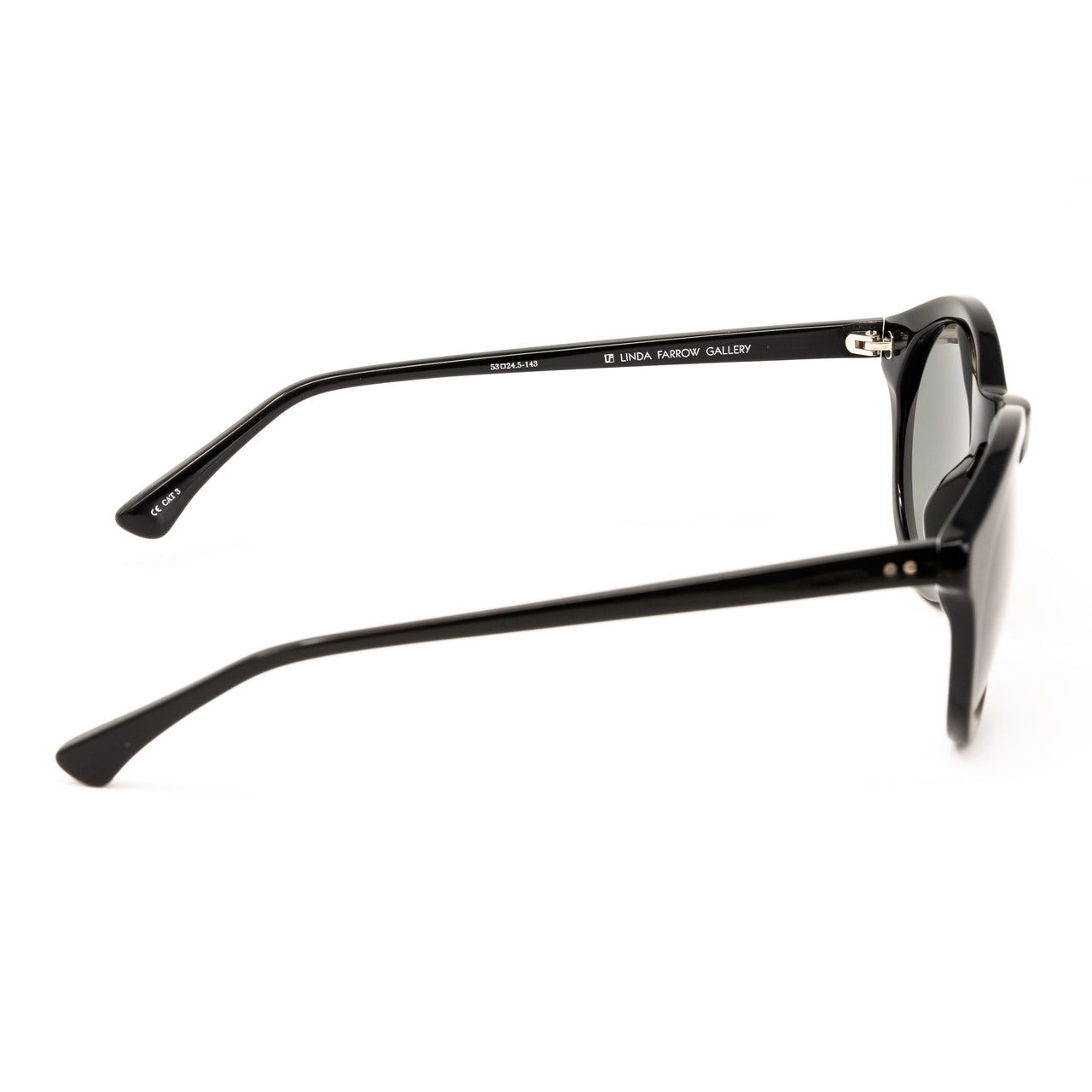 Dries Van Noten x Linda Farrow Black Sunglasses