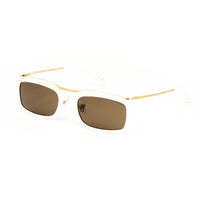 Thumbnail for Dries Van Noten x Linda Farrow White/Gold Sunglasses