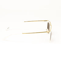Thumbnail for Dries Van Noten x Linda Farrow White/Gold Sunglasses