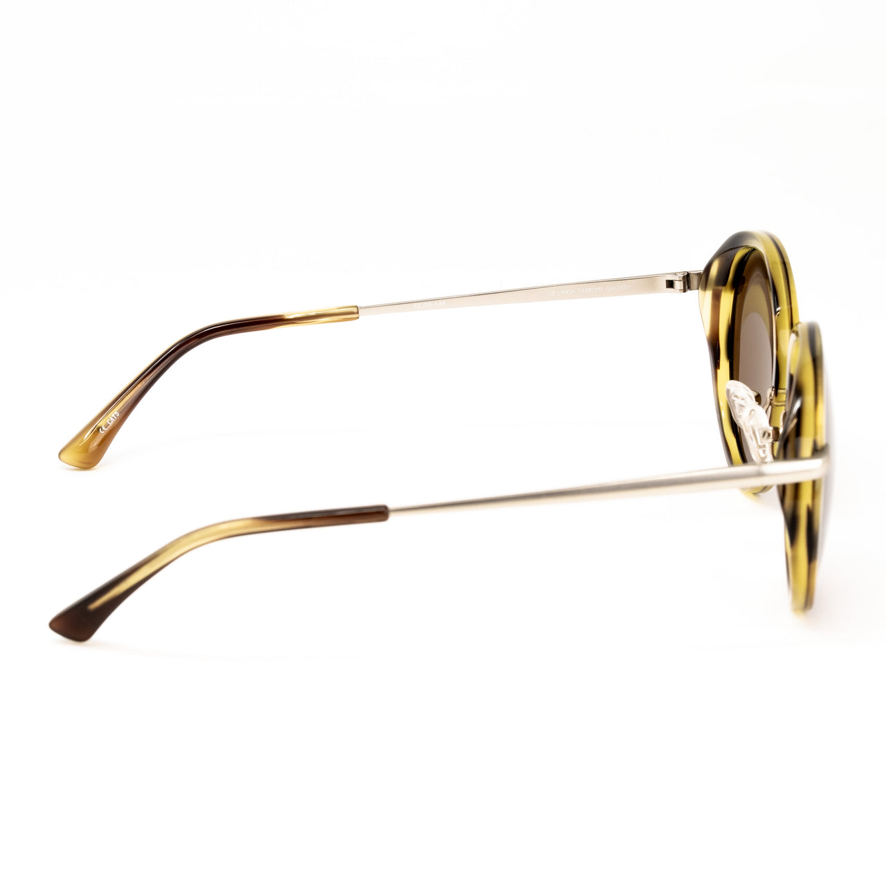 Dries Van Noten X Linda Farrow Amber-Tone Sunglasses