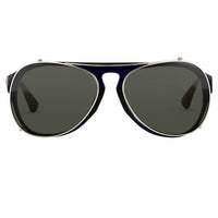 Thumbnail for Dries Van Noten Men's Aviator Grey Sunglasses DVN79C5SUN