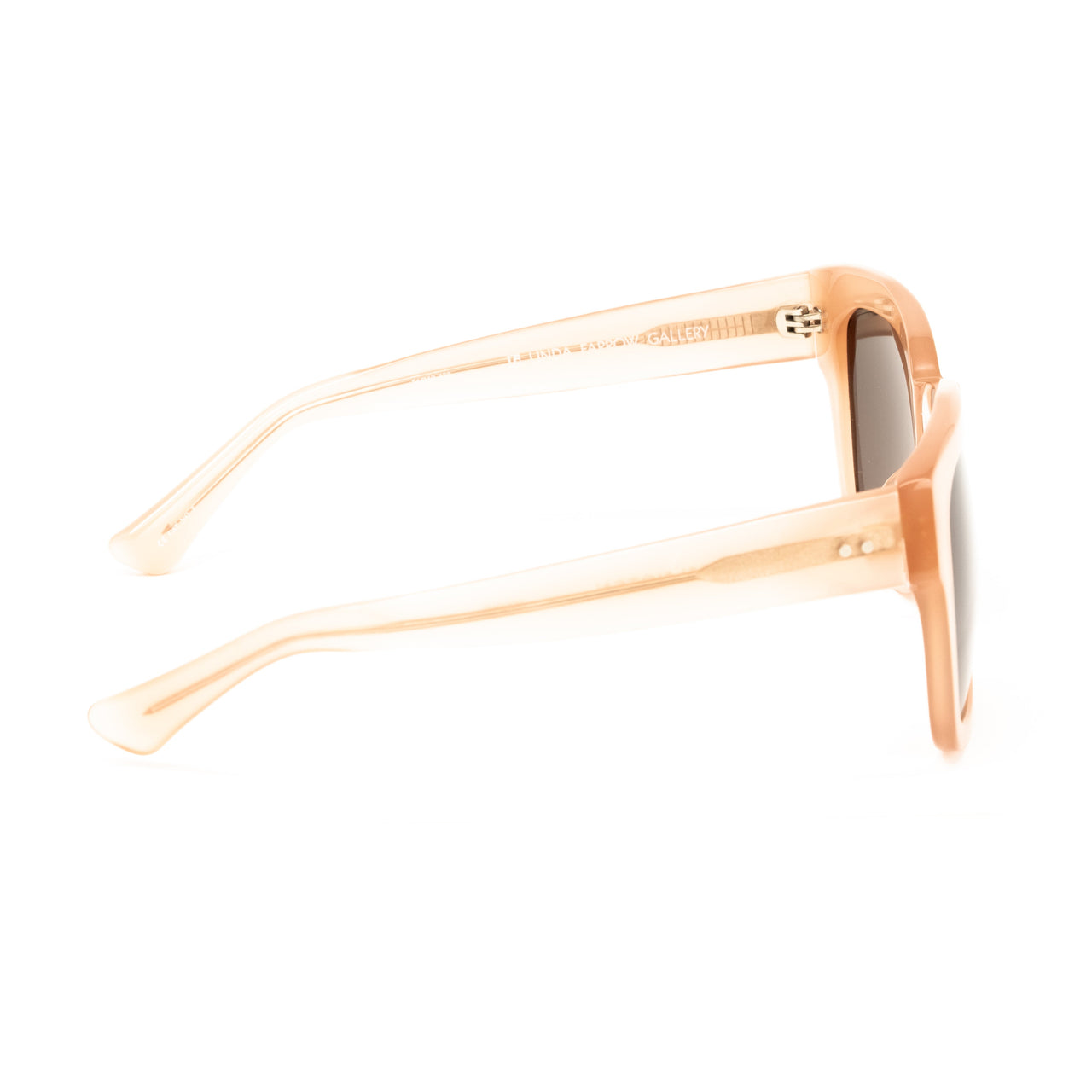 Dries Van Noten x Linda Farrow Peach Sunglasses