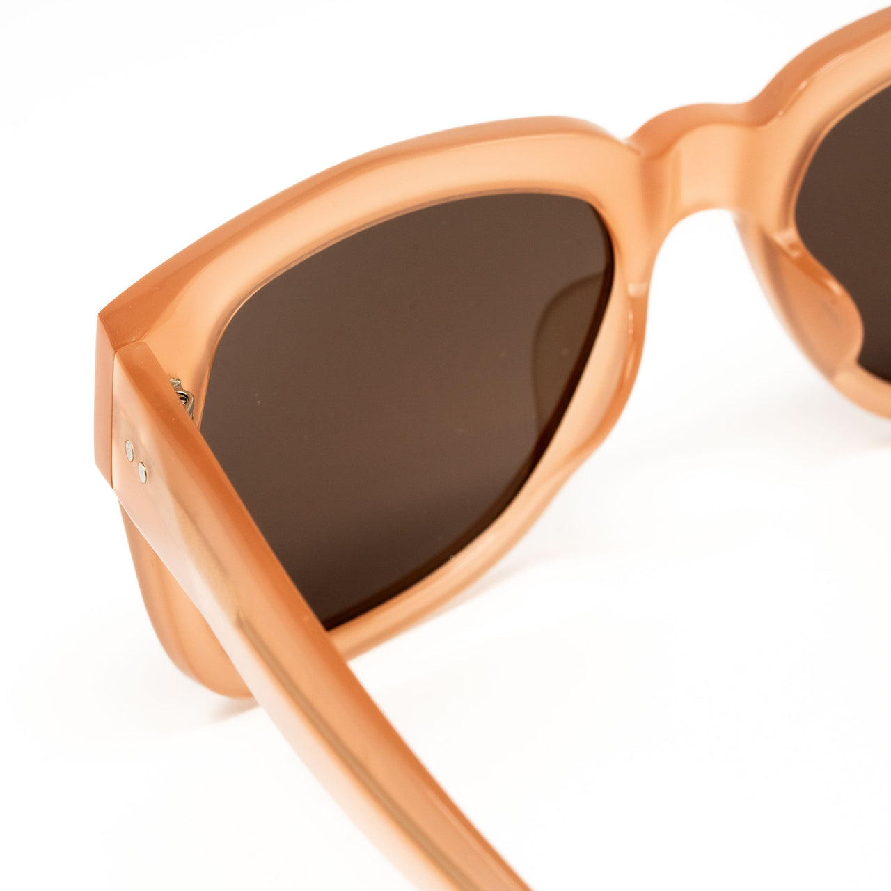 Dries Van Noten x Linda Farrow Peach Sunglasses