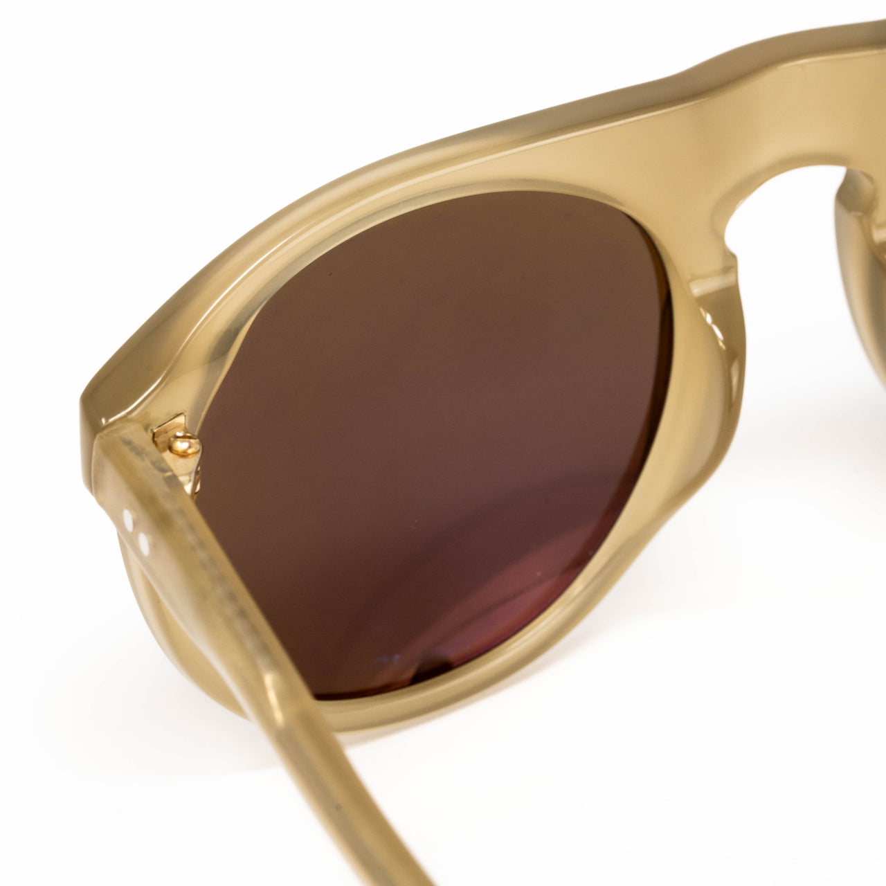 Dries Van Noten x Linda Farrow Beige Sunglasses