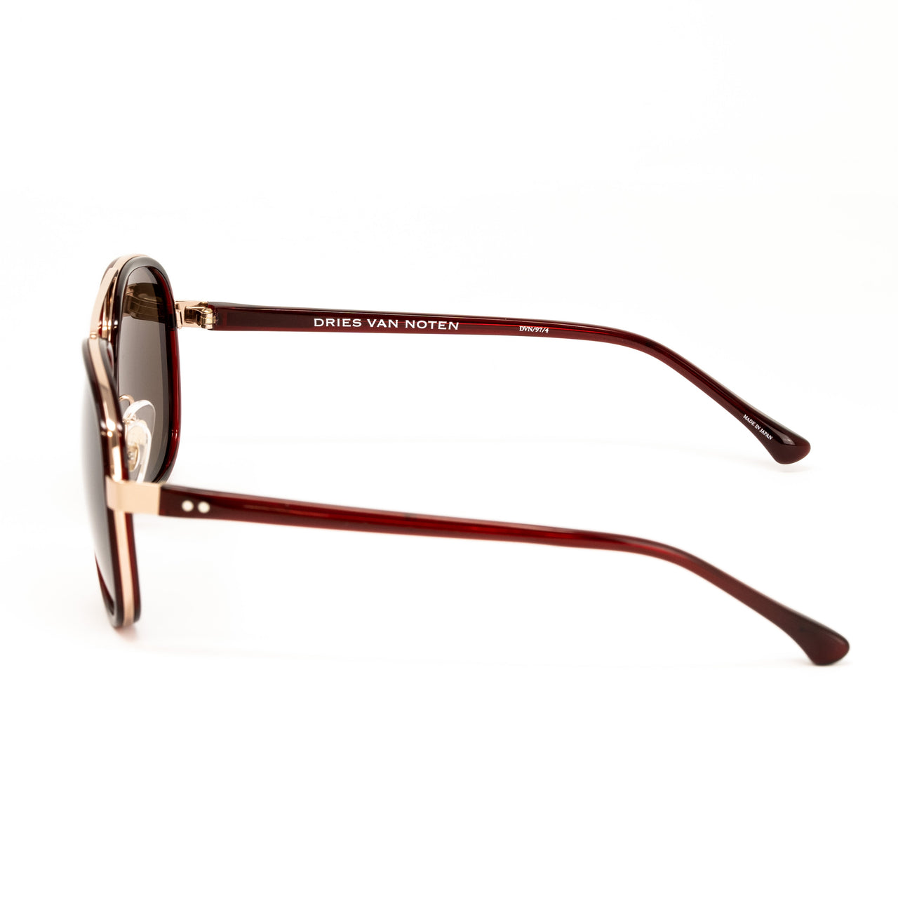 Dries Van Noten x Linda Farrow Gold Sunglasses
