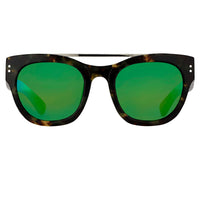 Thumbnail for Erdem Unisex Round Green Sunglasses EDM11C2SUN