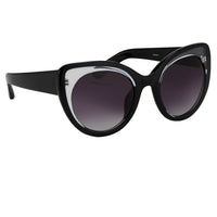 Thumbnail for Erdem Ladies Cat Eye Grey Sunglasses EDM14C1SUN