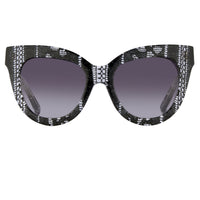 Thumbnail for Erdem Ladies Cat Eye Grey Sunglasses EDM21C1SUN