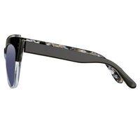 Thumbnail for Erdem x Linda Farrow Black/Silver Sunglasses