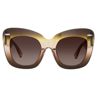 Thumbnail for Erdem x Linda Farrow Olive/Brown Sunglasses