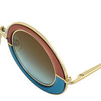 Thumbnail for Erdem Ladies Oval Blue Sunglasses EDM27C4SUN