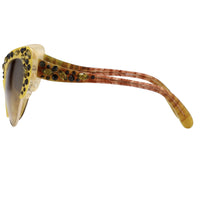 Thumbnail for Erdem Ladies Cat Eye Yellow Sunglasses EDM7C10SUN