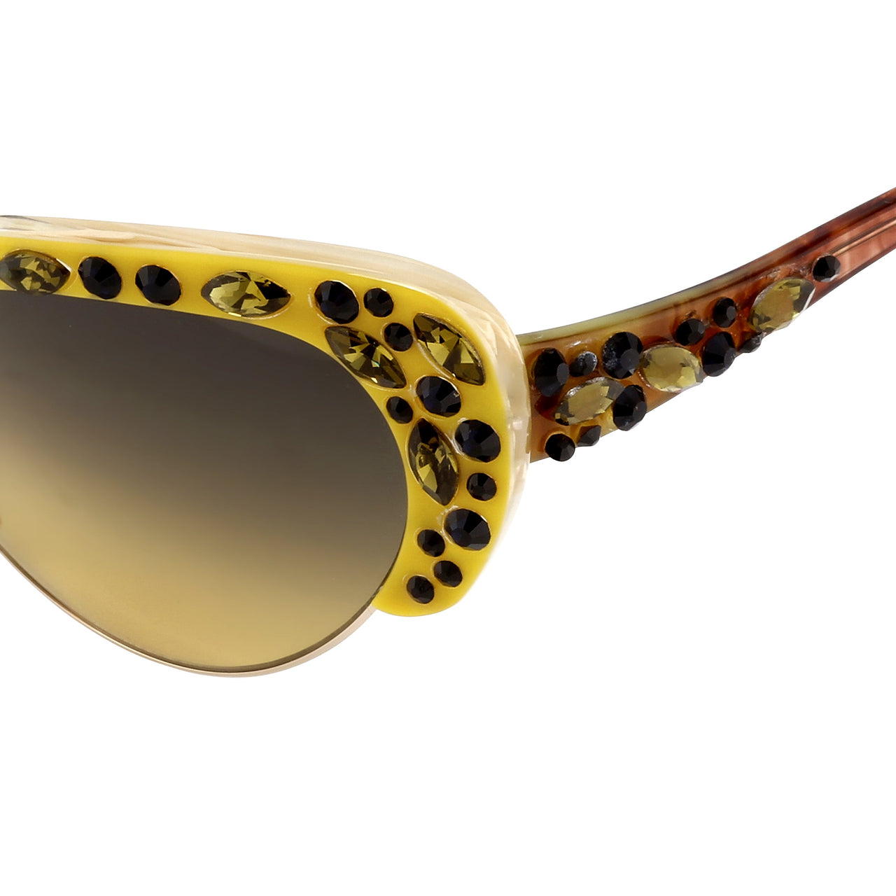 Erdem Ladies Cat Eye Yellow Sunglasses EDM7C10SUN