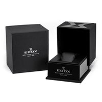 Thumbnail for Edox Les Bèmonts Ladies Rose Gold Blue Watch 57004-37R-BUIR