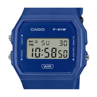 Thumbnail for Casio POP F-91WB-2A1DF Unisex Blue Bio Based Digital Watch